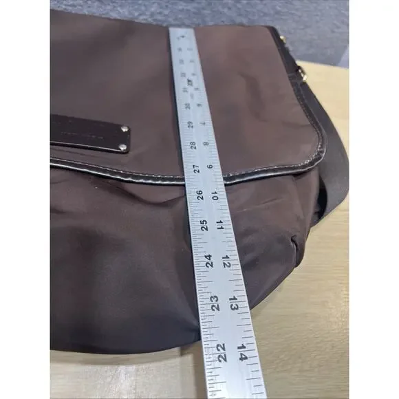 Kate Spade Messenger/Diaper Nylon Bag Brown/green - Picture 14 of 14